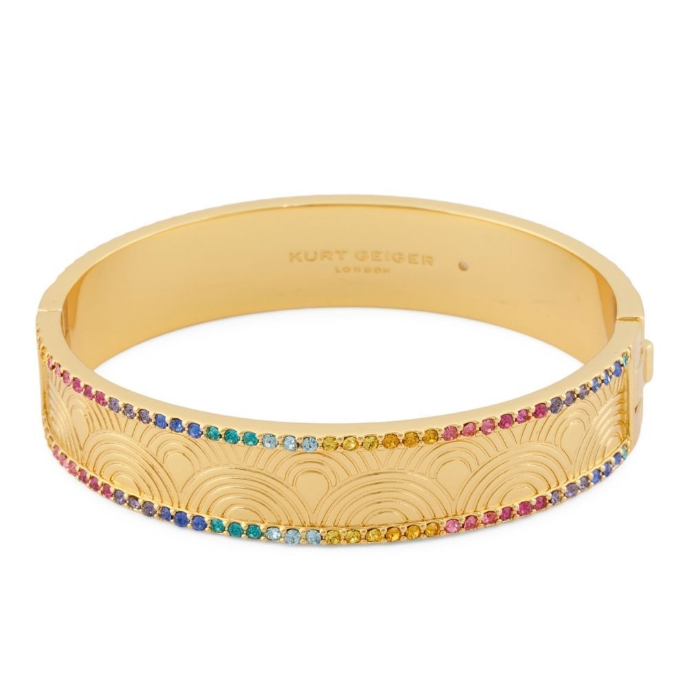 Kurt Geiger Gold and Red Elegant Bracelet